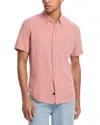 Rails Paros Short Sleeve Linen Blend Button-up Shirt In Desert Rose