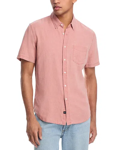 RAILS PAROS RELAXED FIT SHORT SLEEVE LINEN SHIRT