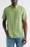 Rails Paros Short Sleeve Linen Blend Button-up Shirt