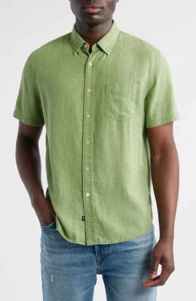 Rails Paros Short Sleeve Linen Blend Button-up Shirt