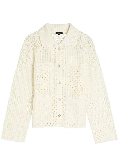 Rails Patmos Crochet Open-knit Cardigan In Neutral