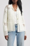 Rails Patmos Open Stitch Cardigan In White