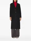 Rails Peak-lapel Single-breasted Coat In Black