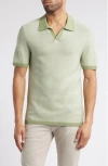 Rails Pearson Johnny Collar Cotton Knit Polo In Fern