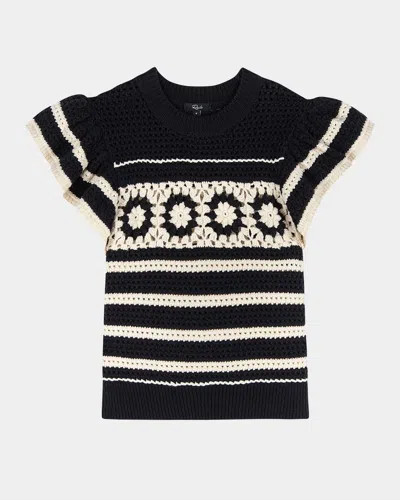 RAILS PENELOPE CROCHET STRIPE TOP