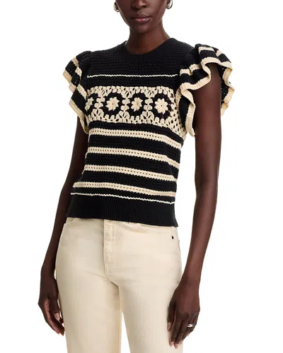 RAILS PENELOPE FLUTTER SLEEVE SWEATER