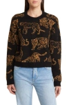 RAILS PERCI LEOPARD COTTON & CASHMERE SWEATER