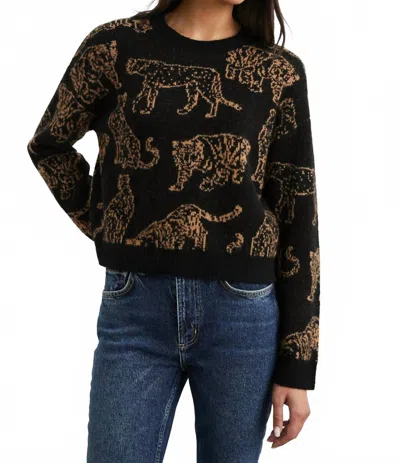 Rails Perci Sweater In Camel Wild Cats In Multi
