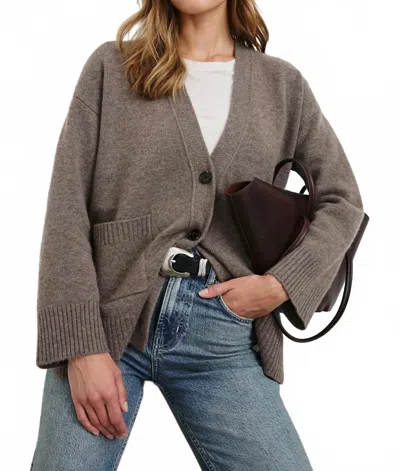Rails Perry Oversized Cardigan In Mink In Gray