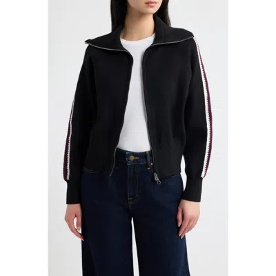 Rails Piper Knit Track Jacket In Black