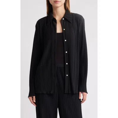 RAILS RAILS PLISSÉ BUTTON-UP SHIRT