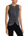 Rails Portola Denim Cutaway Vest In Multi