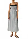 Rails Primrose Black Trim Neckline Midi Dress In Jet Gingham In Multi