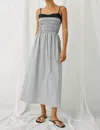 Rails Primrose Black Trim Neckline Midi Dress In Jet Gingham