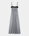 Rails Primrose Black Trim Neckline Midi Dress In Jet Gingham In Ivory Jet Gingham