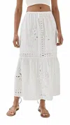 Rails Prina Cotton Eyelet Skirt In White