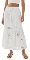 Rails Prina Cotton Eyelet Skirt In White