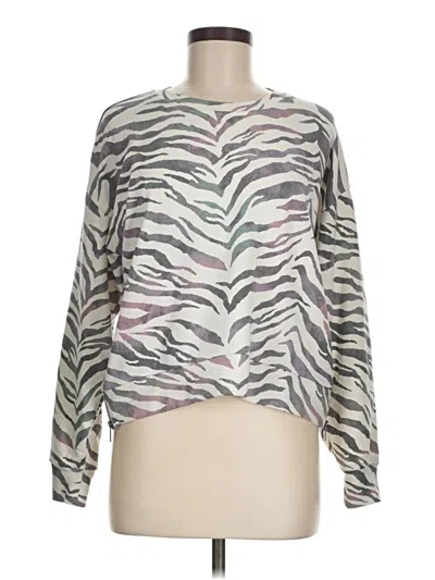 Pre-owned Rails Pullover Sweater In Silver