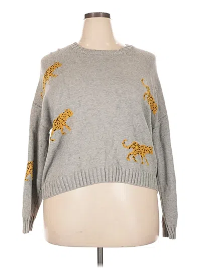 Pre-owned Rails Pullover Sweater In Silver