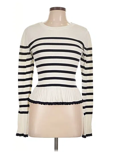 Pre-owned Rails Pullover Sweater In White