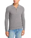 Rails Quarter Zip Wool Sweater In Gray