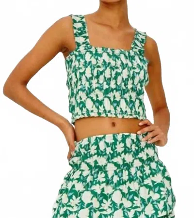 Rails Quinn Cropped Top In Green Mayflower