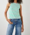 Rails Racer Tank In Sailor Stripe Green