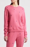 Rails Ramona Heart Sweatshirt In Pink Midnight Hearts