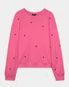 Rails Ramona Heart Sweatshirt In Pink Midnight Hearts