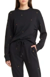 Rails Ramona Star Cotton Modal Sweatshirt In Bronze Star Embroidery