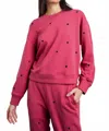 Rails Ramona Sweatshirt In Pink Midnight Hearts In Pink