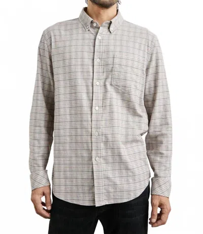 Rails Reid Button Down Shirt In Grey Heather Cran In Multi