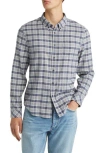 Rails Reid Regular Fit Plaid Stretch Cotton Button-down Shirt In Faded Navy Melange