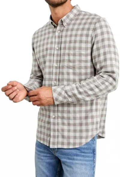 Rails Reid Shirt In Birch Bark Check In Gray