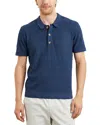 Rails Nathan Short Sleeve Polo Sweater In Peterson Blue