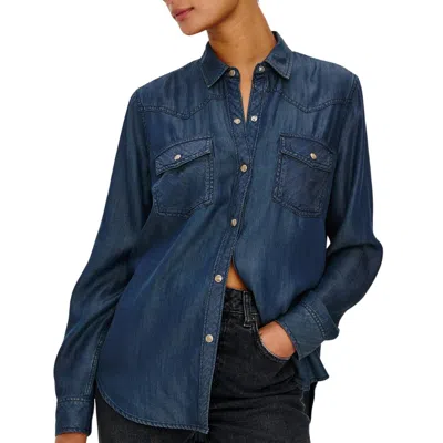 Rails Remi Button Up Shirt In Oceana In Blue