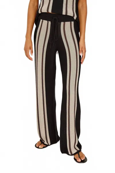 Rails Renee Pant In Espresso Stripe In Gray
