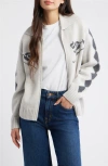 Rails Rhea Ski Graphic Cardigan In Gray