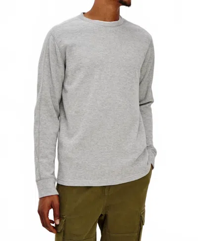 Rails Rheese Thermal Long Sleeve Tee In Grey Heather In Gray