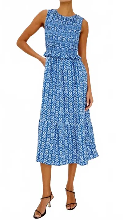Rails Rialto Midi Dress In Blue Ikat In Multi