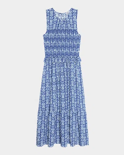 Rails Rialto Smocked Ikat Tank Dress In Blue