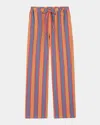 Rails Emmie Stripe Linen Drawstring Pants In Rio Stripe