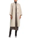 Rails Roland High Collar Long Coat In Brown