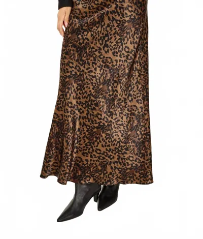 Rails Romina Maxi Skirt In Ginger Spotted In Brown