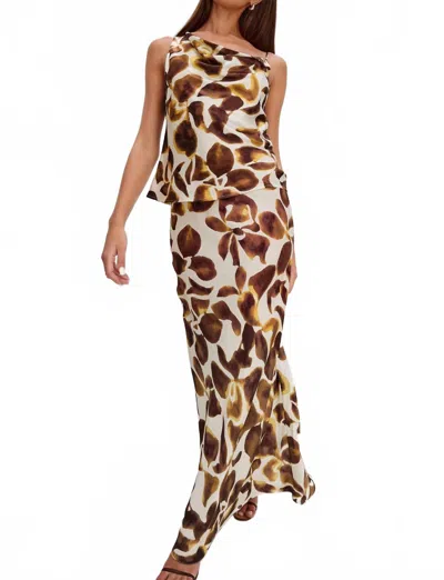 Rails Romina Midi Skirt In Espresso Lily In Brown