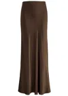 Rails Romina Satin Maxi Skirt In Dark Green