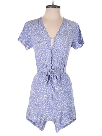 Pre-owned Rails Romper In Blue