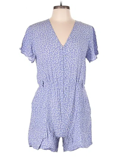 Pre-owned Rails Romper In Blue