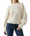 RAILS ROMY SWEATER IN IVORY CROCHET DAISIES