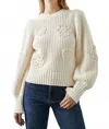 Rails Romy Sweater In Ivory Crochet In Neutral